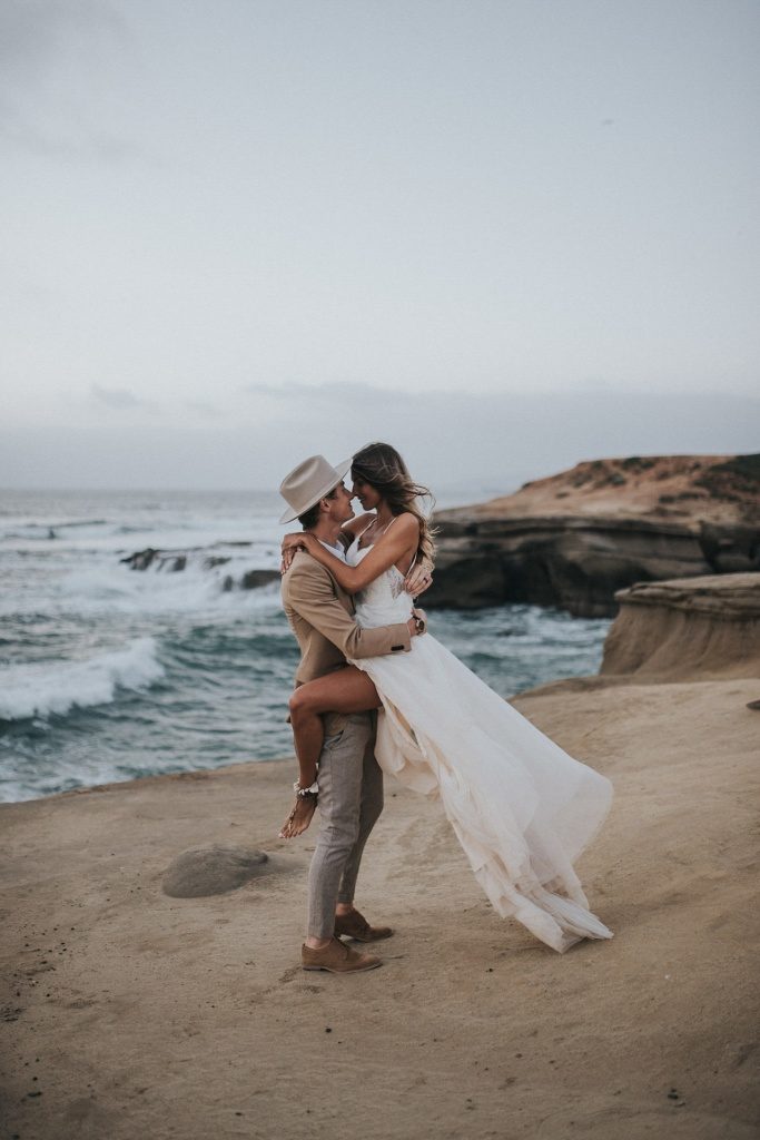 Photographed in Sunset Cliffs, San Diego, California, United States © Garrett Burk of Jonnie + Garrett Wedding Photographers